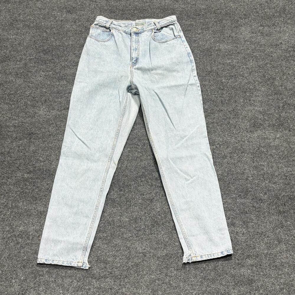 Vintage Skoozi Jeans Womens 11 Light Wash Tapered Classic High Rise Denim 90s